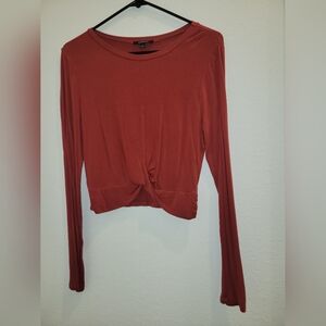 Women's Rust Long Sleeve Top